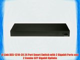 D-Link DES-1210-28 24 Port Smart Switch with 2 Gigabit Ports and 2 Combo SFP Gigabit Uplinks