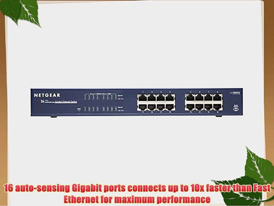 Netgear JGS516 ProSafe 16-Port Gigabit Ethernet Switch