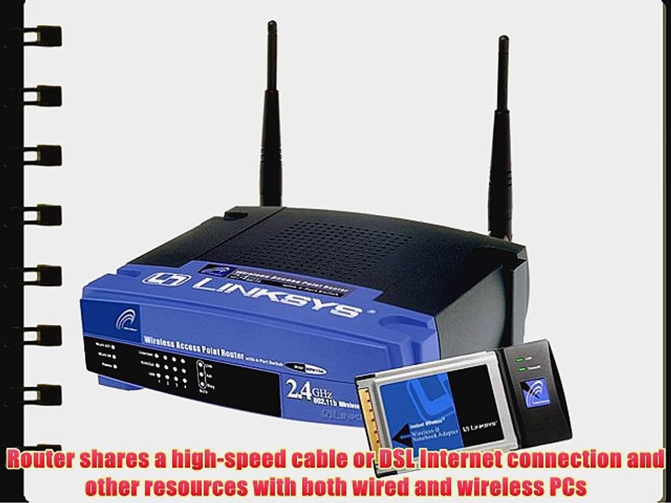 Linksys W11S4PC11 Wireless-B Network Kit