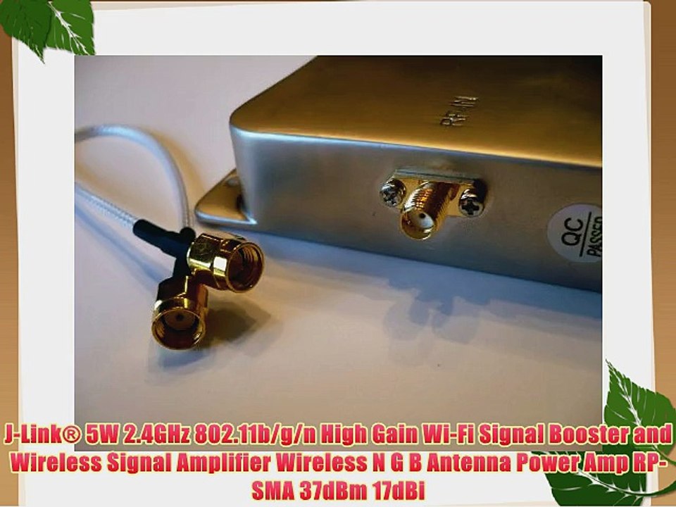 J-Link? 5W 2.4GHz 802.11b/g/n High Gain Wi-Fi Signal Booster and Wireless Signal Amplifier