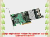 LSI Logic Megaraid Eight-Port 6Gb/s PCI Express 3.0 SATA SAS RAID Controller LSI00330