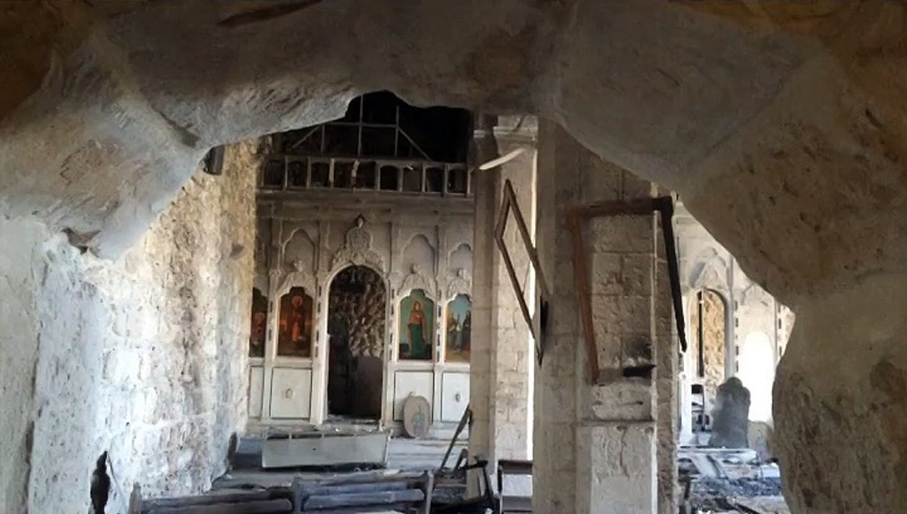 Syrie : A Maaloula, une église saccagée par le front Al-Nosra