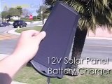 GoldenGadgets - 12V Solar Panel Battery Charger
