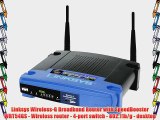 Linksys Wireless-G Broadband Router with SpeedBooster WRT54GS - Wireless router - 4-port switch