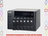 QNAP TS-670 PRO 6-Bay iSCSI NAS SATA 6G 2LAN 10GbE-ready LCD HDMI local display