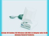 Airlink101 AWLL5055 Wireless N 150 USB Adapter with 10dBi High Gain Antenna