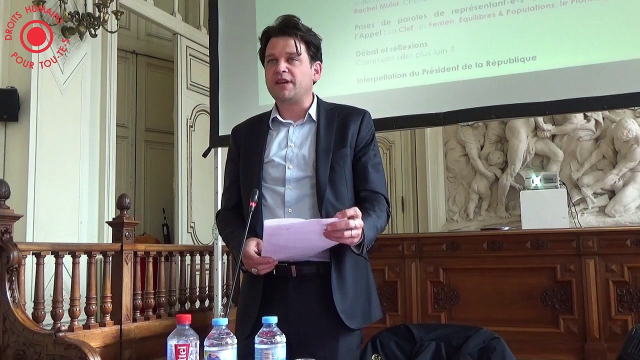 Sylvain Raifaud - Maire adjoint du 10e arrondissement de Paris - conférence "Droits humains pour tou-te-s" - 21/05/2015