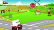 Animal Farm and Monster Tractors | Animal sounds song. Cartoons for children toddlers babies.