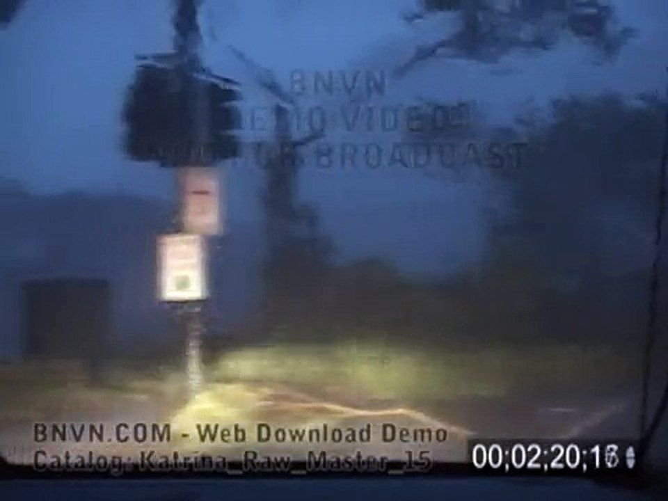8/29/2005 Hurricane Katrina Video From New Orleans, LA - Sunrise Footage - Katrina Raw Master 15
