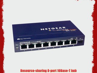 Netgear EN-108TP 10-Base T-Ethernet Hub 8-Port