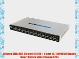 Linksys SLM248G 48-port 10/100   2-port 10/100/1000 Gigabit Smart Switch with 2 Combo SFPs