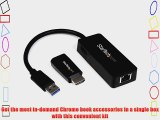 StarTech.com HDMI to VGA and USB 3.0 Gigabit Ethernet Accessory Bundle for Samsung Chromebook