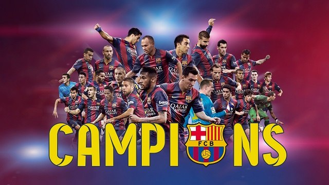FC Barcelona, campeones Uefa Champions League 2015 (ESP)