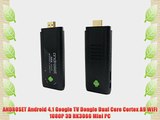 ANDROSET Dual Core Android TV BOX Mini PC RK3066 1.6GHz Cortex A9 1GB RAM 8GB WIFI Bluetooth