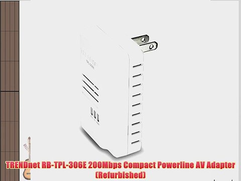 TRENDnet RB-TPL-306E 200Mbps Compact Powerline AV Adapter (Refurbished)