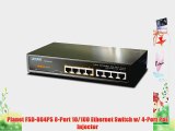 Planet FSD-804PS 8-Port 10/100 Ethernet Switch w/ 4-Port PoE Injector