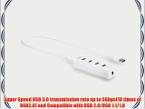 ORICO H4013-U3-BK Portable 4-Port USB3.0 HUB with VL812 Controller - White