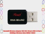 Rosewill Wireless Adapter IEEE 802.11b/g/n USB 2.0 Up to 300Mbps Wireless Data (RWLD-11002)