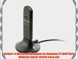 Belkin? N Wireless USB Adapter for Notebook PC ADAPTERN WIRELESS USBGY E81549 (Pack of2)