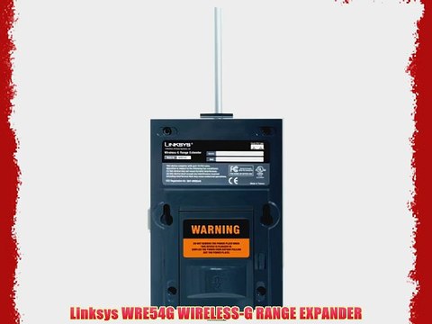 Linksys WRE54G WIRELESS-G RANGE EXPANDER