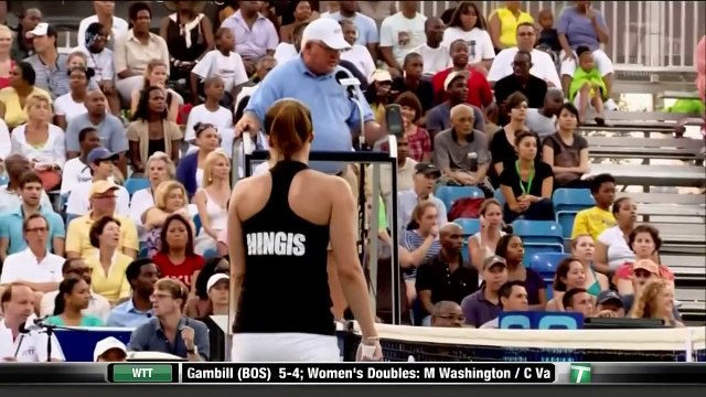 Martina Hingis vs Serena Williams Highlights From 2011 WTT Sportimes vs Kastles