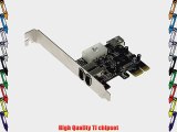 SEDNA - PCI EXpress 3 Ports 1394A (Firewire) Adapter card (TI) with Low Profile Bracket
