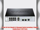 D-Link 10-Port Gigabit L2 Managed Switch Including 2 Gigabit Combo Base-T/SFP Ports