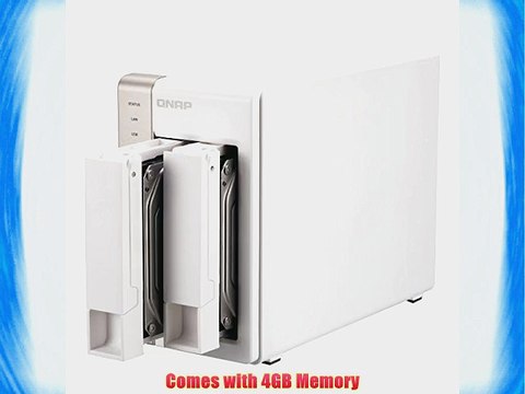 QNAP TS-251 2-Bay Personal Cloud NAS with 4GB Memory Intel 2.41GHz Dual Core CPU with Media