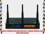 TRENDnet 300Mbps Dual Band Wireless N Gigabit GREENnet Router TEW-672GR (Black)