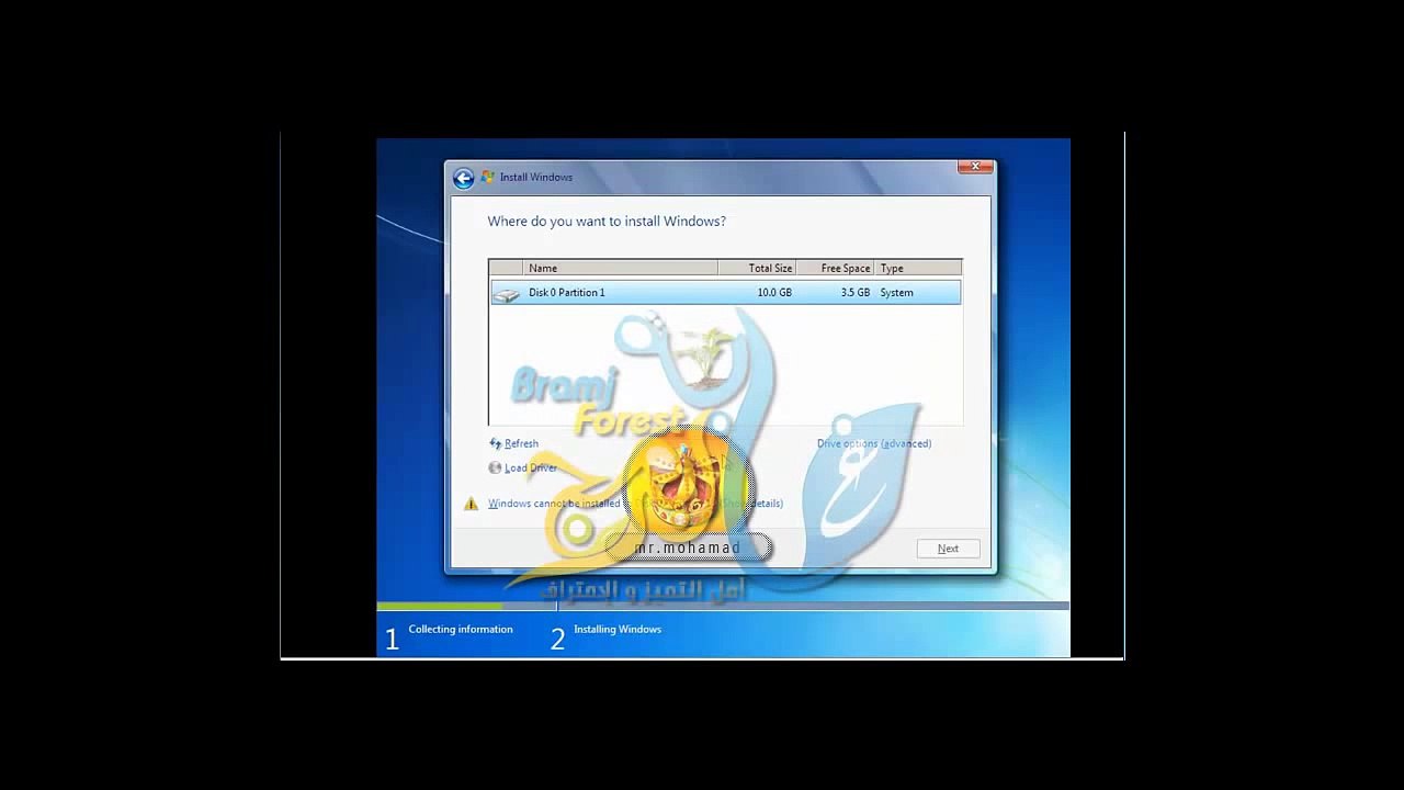 شرح عمل فورمات وتثبيت نظام WINDOWS 7.mp4