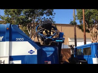 Culver City Garbage Trucks on Labor Day Collection