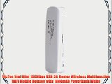 VicTec 5in1 Mini 150Mbps USB 3G Router Wireless Multifunction WIFI Mobile Hotspot with 1800mAh