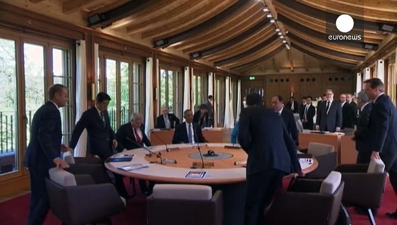 G7 zu Ukraine: Merkel und Obama wollen hart gegenüber Russland bleiben