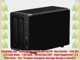 Synology Inc - Synology Diskstation Ds214  Nas Server - 1.33 Ghz - 2 X Total Bays - 1 Gb Ram
