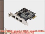 Syba Low Profile PCI-Express 1394b/1394a (2B1A) Card TI Chipset Extra Regular Bracket SD-PEX30009