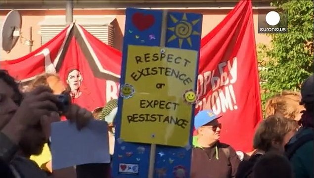 G7: демонстрантов не подпустили к месту проведения саммита