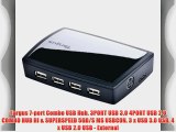 Targus 7-port Combo USB Hub. 3PORT USB 3.0 4PORT USB 2.0 COMBO HUB HI