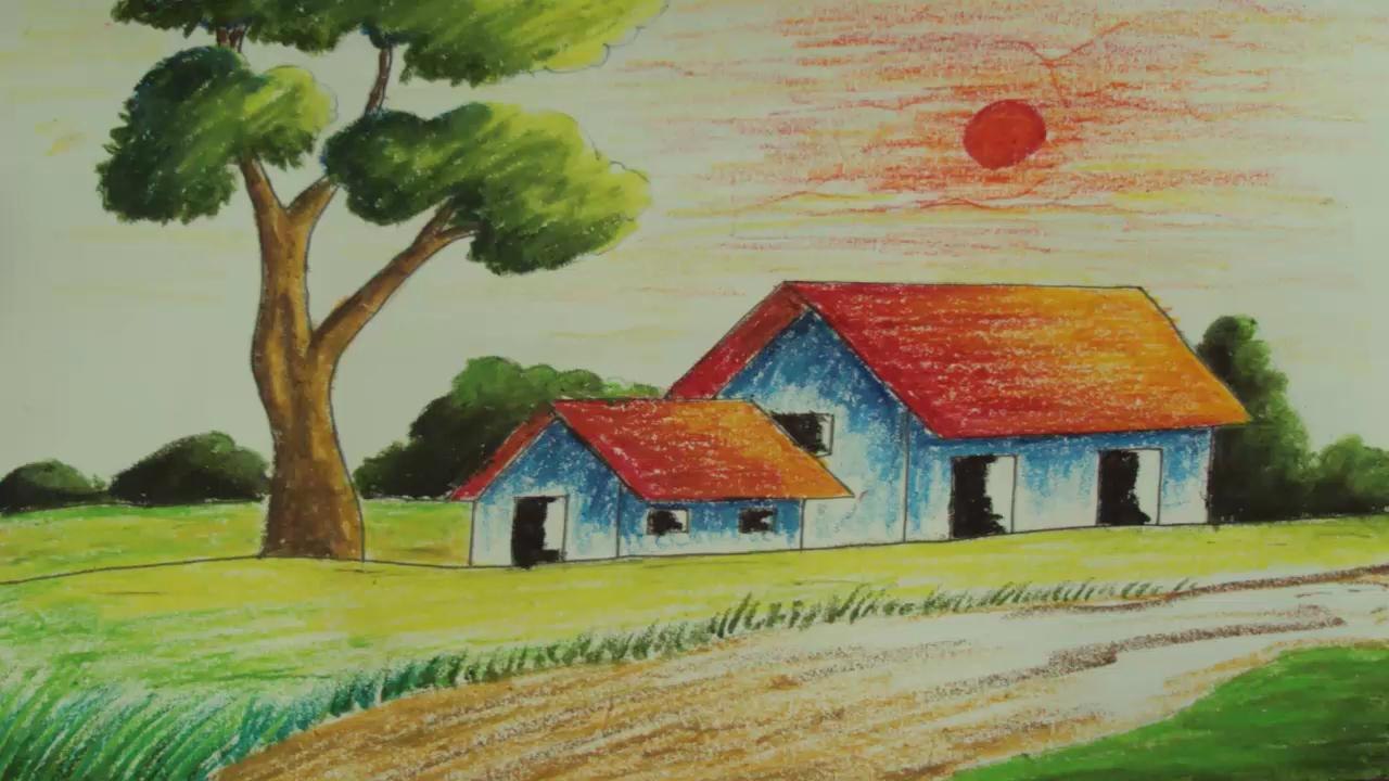 Pastel Painting | How to Draw a simple Landscape - video Dailymotion