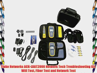 Fluke Networks ACK-LRAT2000 Network Tech Troubleshooting Kit.  Wifi Test Fiber Test and Network