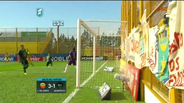 Crucero del Norte 3 San Martin SJ 1 - Primera Division 2015 - Fecha 15