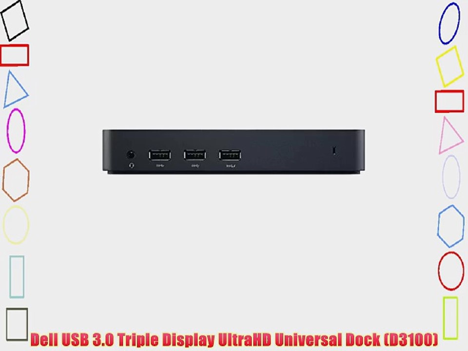 Dell USB 3.0 Triple Display UltraHD Universal Dock (D3100) video