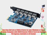 ORICO PVU3-5O2I Booster USB 3.0 7 Port PCI Express Card (5 Rear USB3.0 Ports and Internal USB3.0