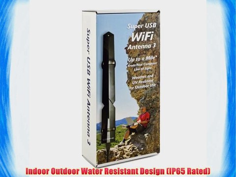 C. Crane US3 Super USB WiFi Antenna 3 High Power Long Range 802.11 B G N Wireless with 30-Foot