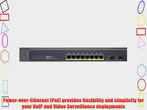 Netgear GS510TP ProSafe 8-Port Gigabit PoE Smart Switch with 2 Gigabit SFP Ports