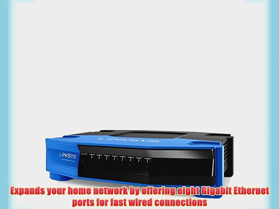 Linksys WRT 8-Port Gigabit Switch Works with Linksys WRT1900AC Wi-Fi Router (SE4008)