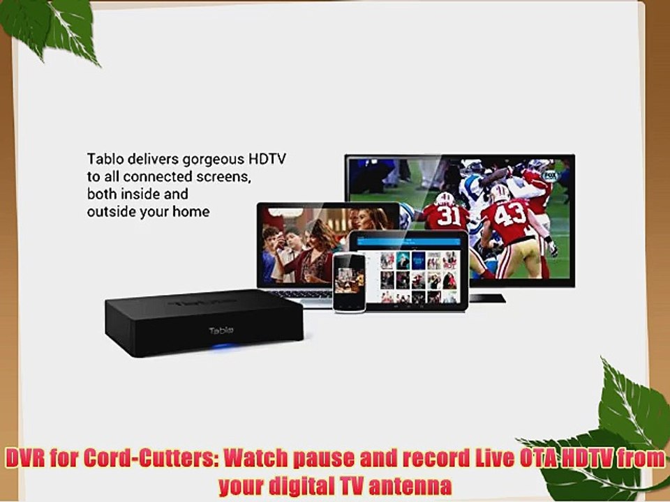 Tablo DVR for HDTV Antennas 2-Tuner with Wi-Fi