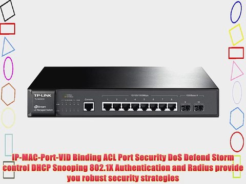 TP-LINK TL-SG3210 10-port Pure-Gigabit L2 Managed Switch 8 10/100/1000Mbps Ports 2 Gigabit