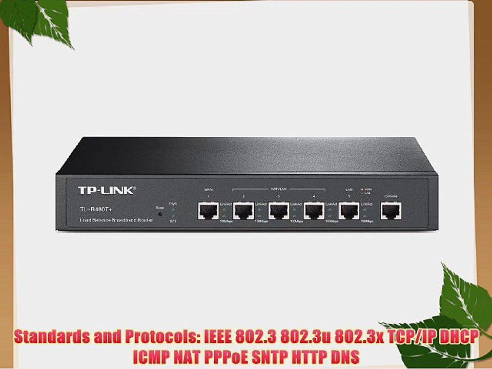 TP-LINK TL-R480T  5-port Load Balance Broadband Router 3 Configurable WAN/LAN ports 1 LAN 1
