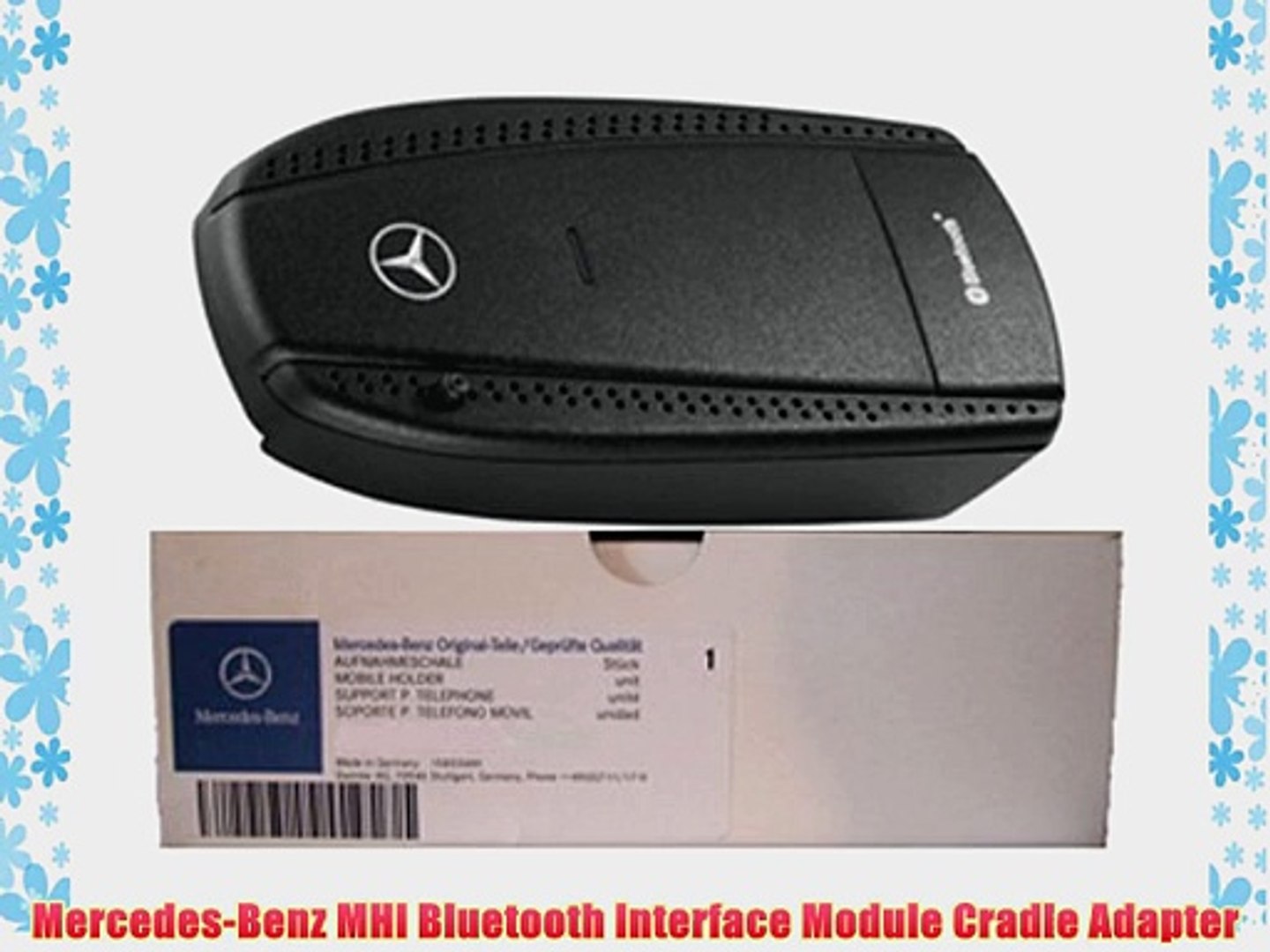 Mercedes Benz Mhi Bluetooth Interface Module Cradle Adapter Video Dailymotion
