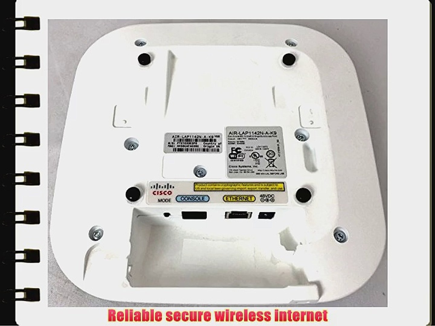 Cisco Aironet 1140 Wireless Access Point AIR-LAP1142N-A-K9 Autonomous with PoE 